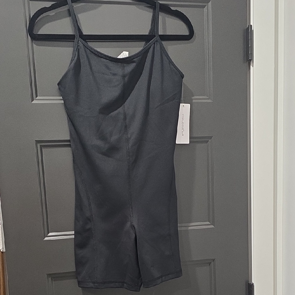 NWT Yogalicious Lux Illusion Rib Lotus Romper